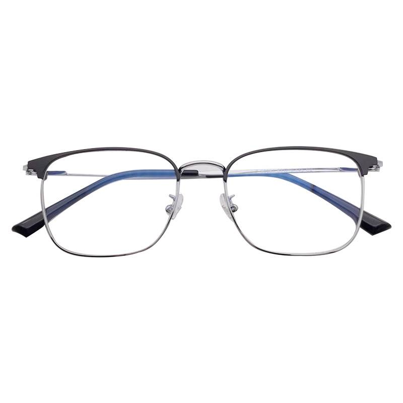 Export -end order Japanese order ultra -light pure titanium fine box fine legs, literary retro designer emerald eyebrow glasses men and women