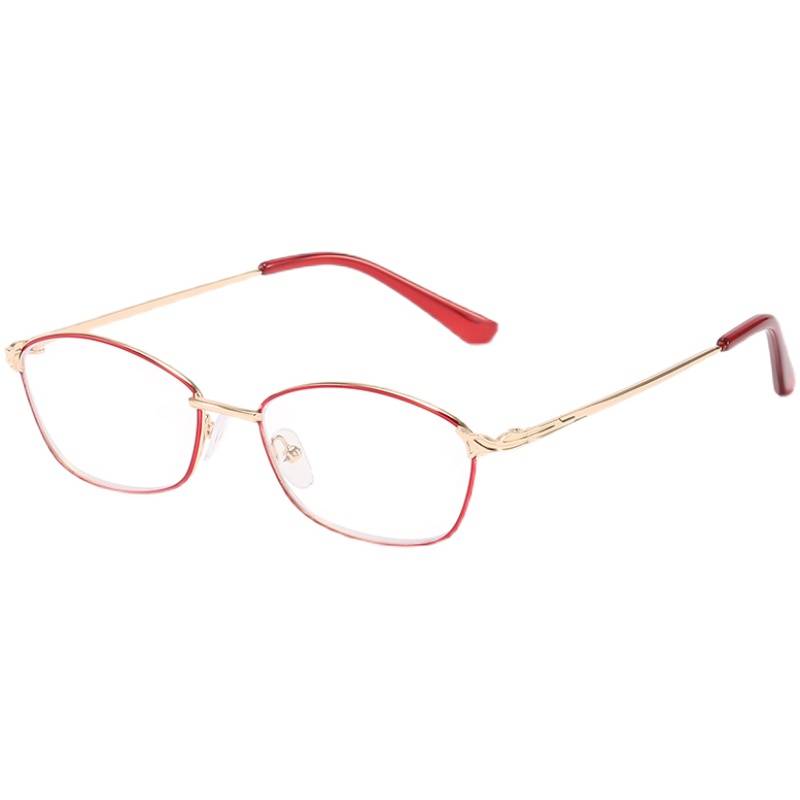Simple business Elegant Metal Women's Anti-Blue Light Curse can be equipped with close vision glasses box finished products 50-600 degrees fashion