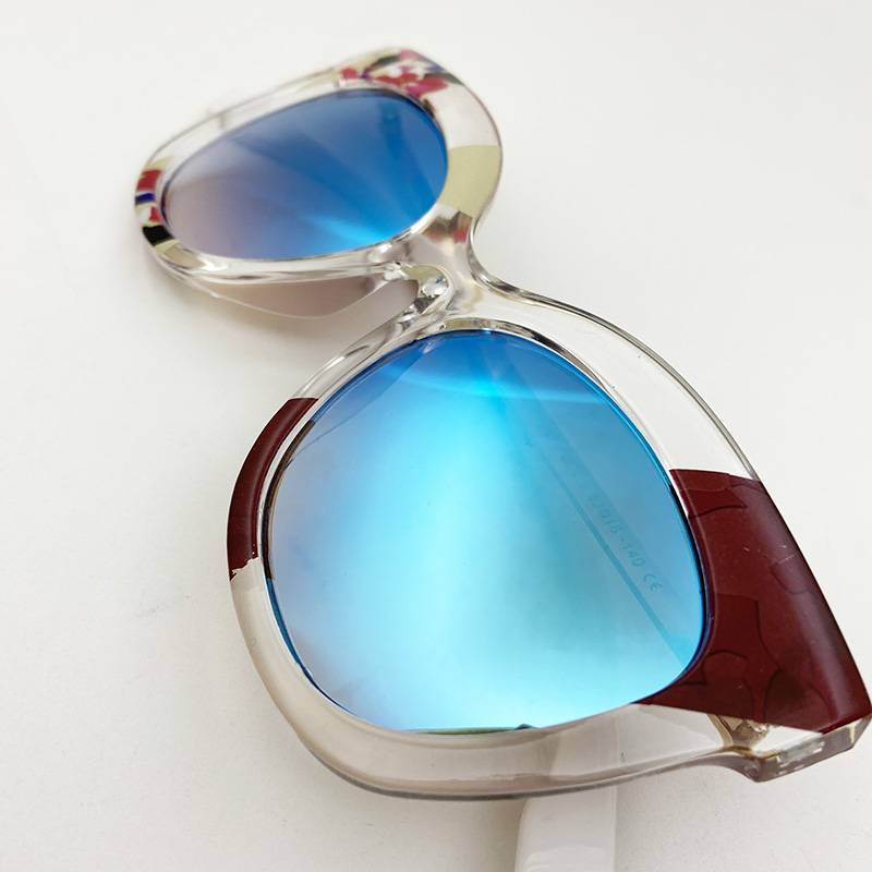 Sample women's personality sunglasses fashion big frame sunglasses anti -ultraviolet wicked sun mirror UV400