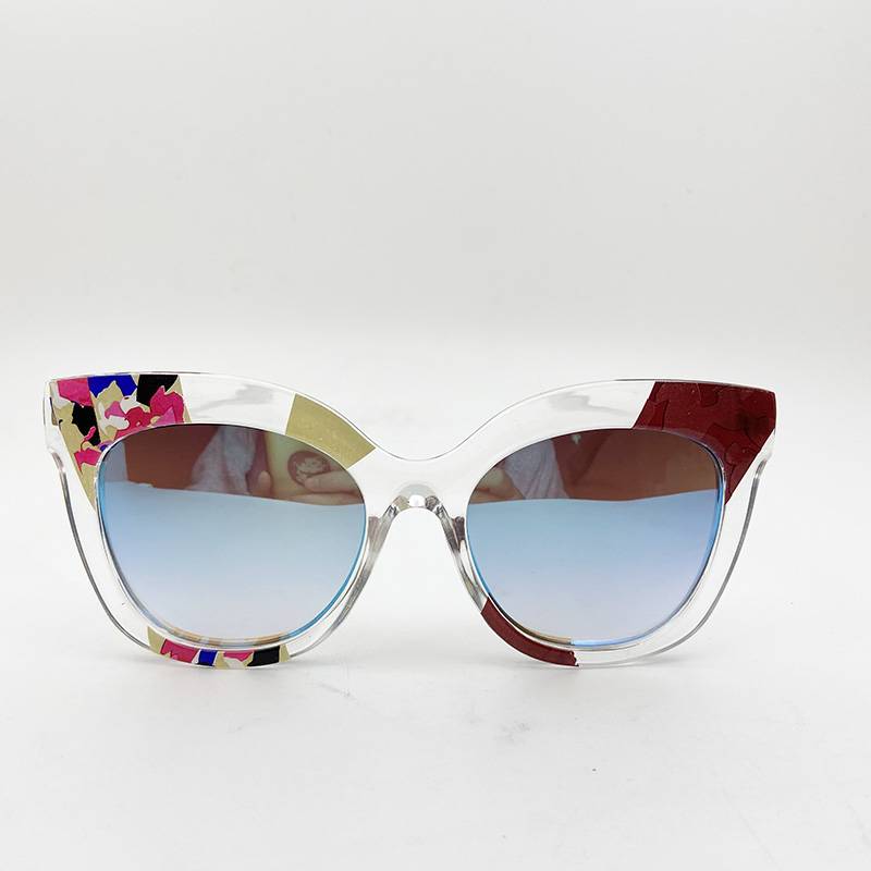 Sample women's personality sunglasses fashion big frame sunglasses anti -ultraviolet wicked sun mirror UV400