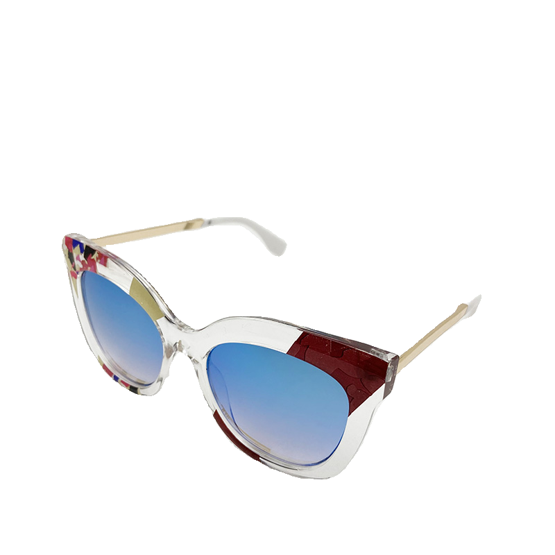 Sample women's personality sunglasses fashion big frame sunglasses anti -ultraviolet wicked sun mirror UV400