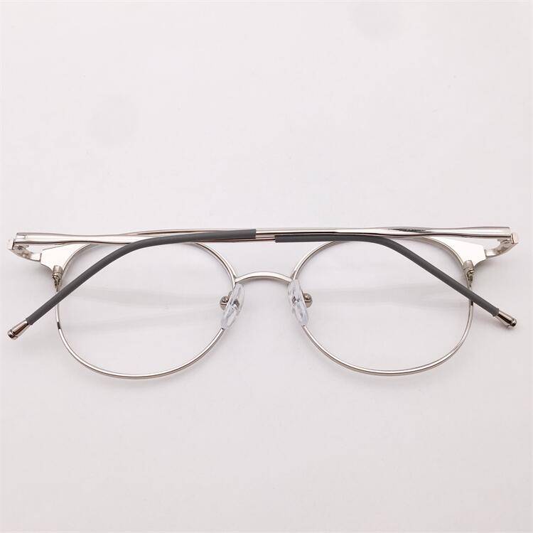 Treasure Orphan Original Single Black Silver Alloy Full Full Full Big Two Nose Literary Literary and Artistic temperament Elimination Glasses Ring Men and Women