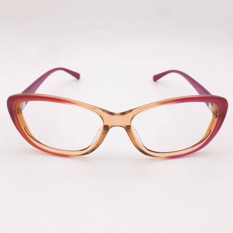 Treasured orphan original single purple coffee gradient panel butterfly frame spring mirror legs literary literary show face glasses girl