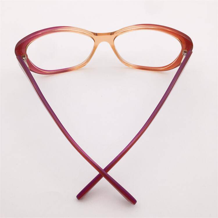 Treasured orphan original single purple coffee gradient panel butterfly frame spring mirror legs literary literary show face glasses girl