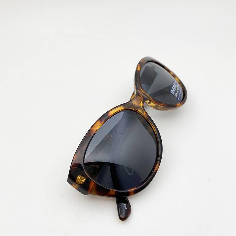 Pure original single leopard polarized cat eye female sunglasses fashion sunglasses anti -ultraviolet driving driving sunshade mirror