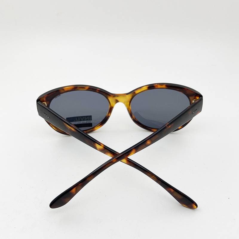 Pure original single leopard polarized cat eye female sunglasses fashion sunglasses anti -ultraviolet driving driving sunshade mirror