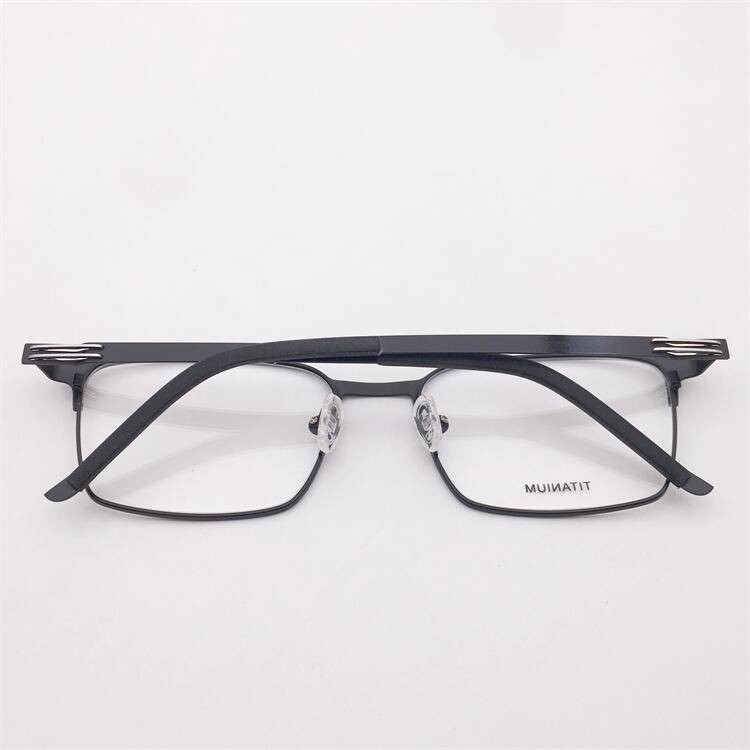 Collect Shenzhen's original single black full -frame business temperament special hinge spring mirror lens shelf man