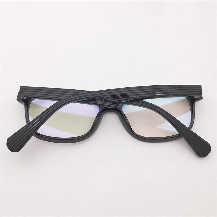 Original single Japanese order black board full -frame striped decorative personality business versatile glasses frame men and women