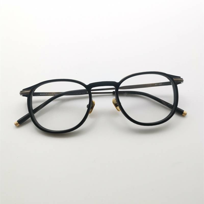 Zengyong retro round board glasses frame titanium shelf fashion men's and female optical mirror Avior