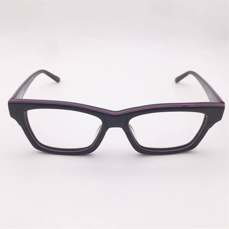 Treasured orphan original single black board full -frame literary temperament personality two -color versatile glasses shelf female