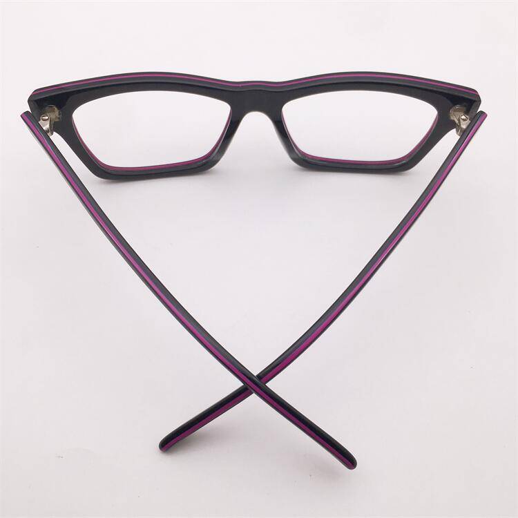 Treasured orphan original single black board full -frame literary temperament personality two -color versatile glasses shelf female