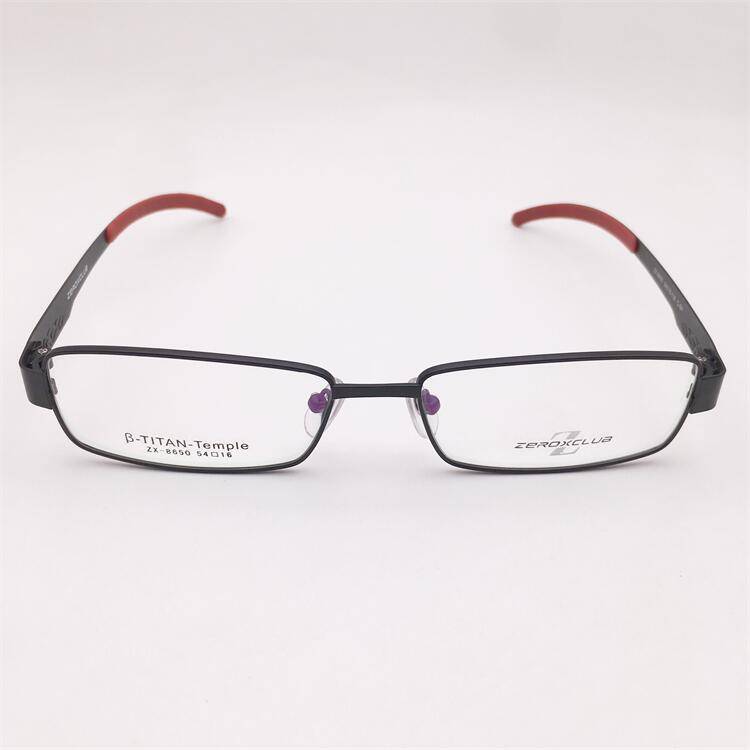 Treasure Orphan Original Single Black Silver ultra -light pure titanium business temperament literary silicone lens glasses rack men and women