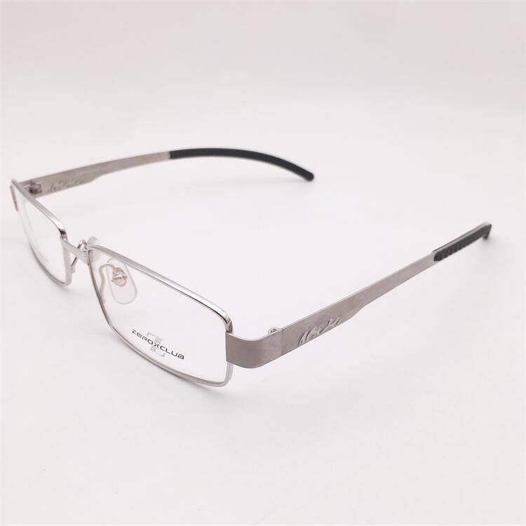 Treasure Orphan Original Single Black Silver ultra -light pure titanium business temperament literary silicone lens glasses rack men and women