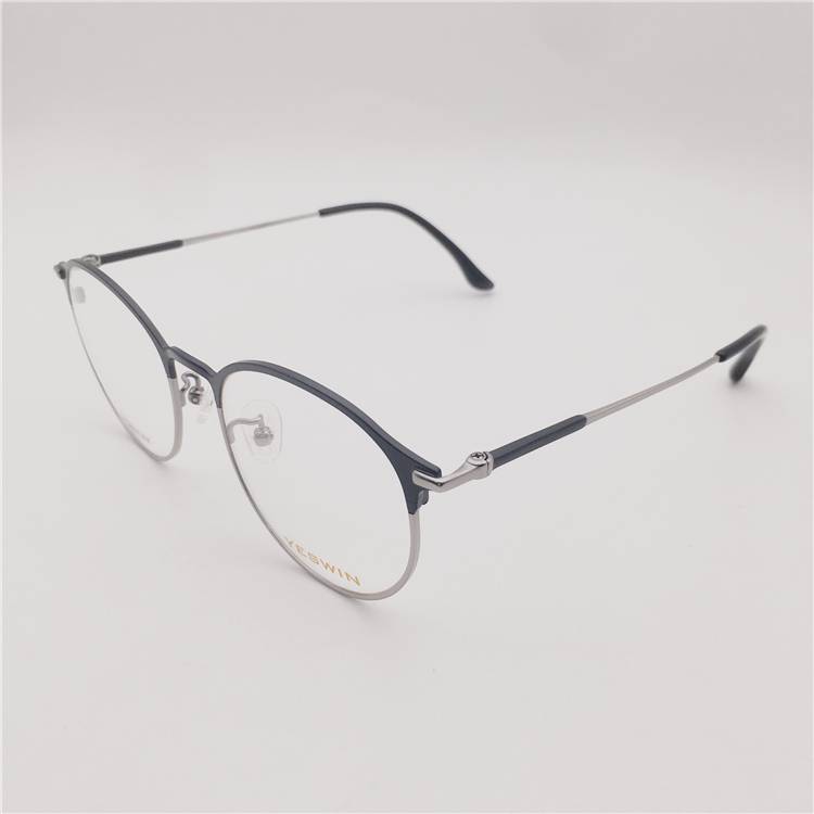 Treasure orphan original single titanium alloy black silver color literary temperament large round frame wild myopia rack men and women