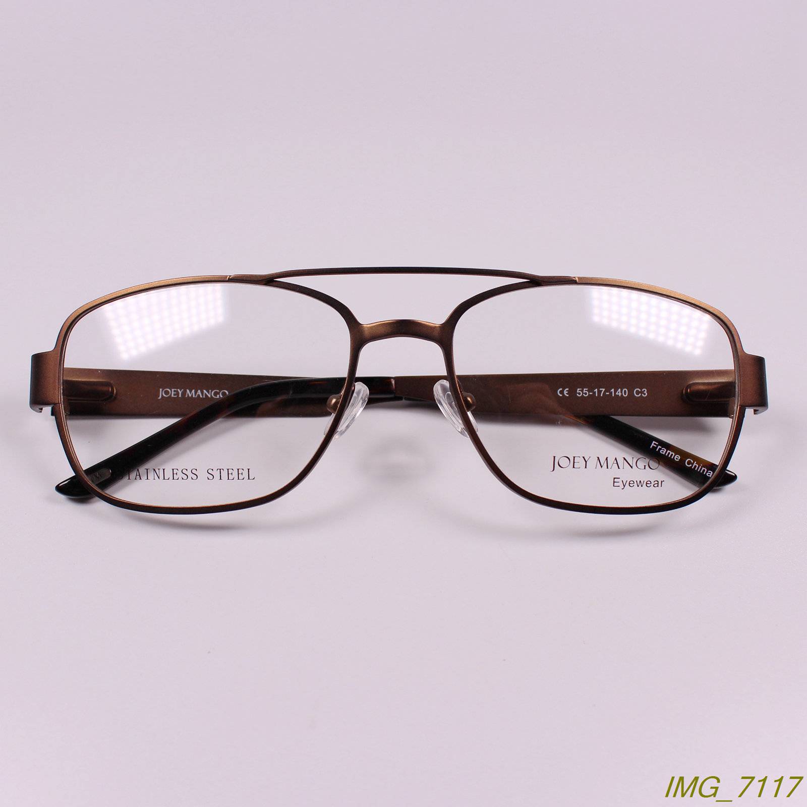 Original single retro double-beam metal myopia glasses frame optical glasses rack 3 color JM-10