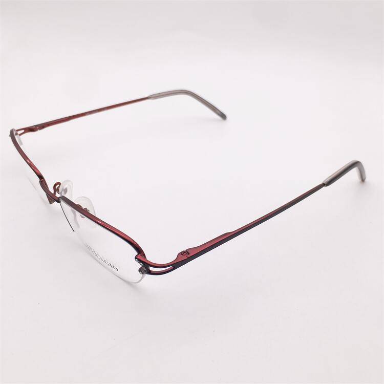 Treasure orphan original single black coffee color ultra -light titanium diamond inlaid spring mirror leg business temperament glasses frame