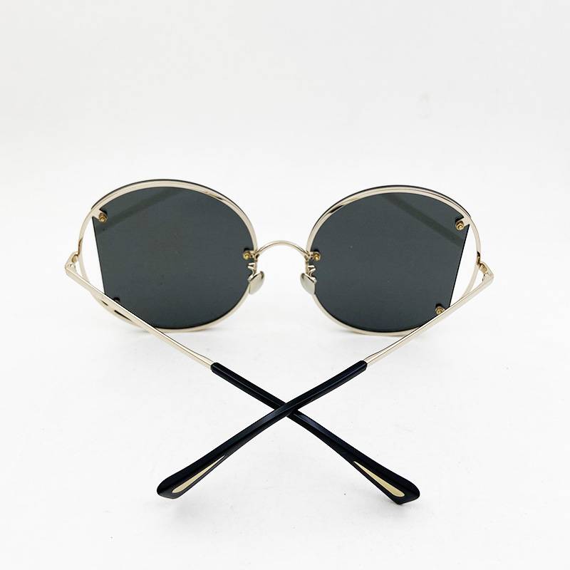 Export hollow box sunglasses anti -ultraviolet tide fashion brand sunglasses outdoor tourism