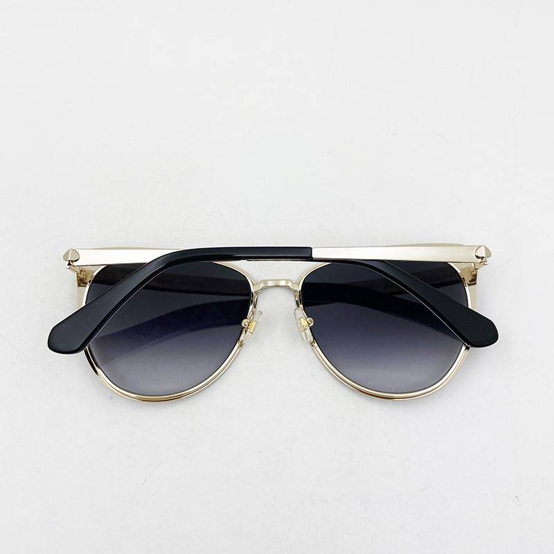 Brand order Women's Metal Frame Meic Mirror Fashion Sungle Mirror Various Wide Tide Smoil UV anti -ray mirror