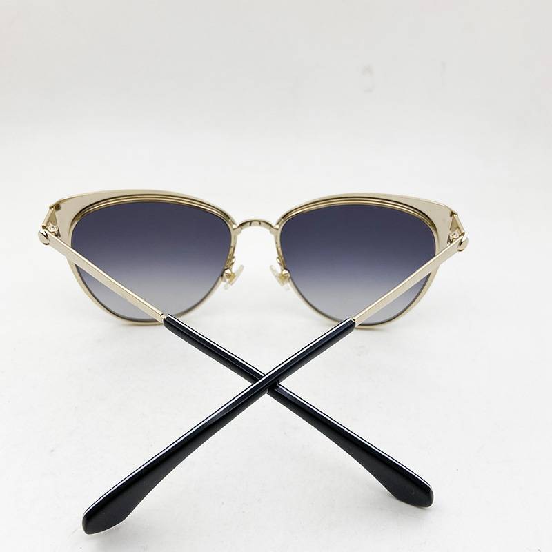 Brand order Women's Metal Frame Meic Mirror Fashion Sungle Mirror Various Wide Tide Smoil UV anti -ray mirror