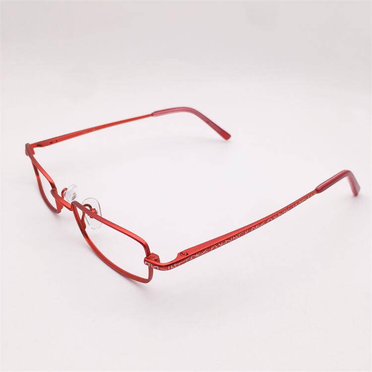 Treasured orphan original single red blue alloy full -frame small square frame spring mirror leg literary temperament glasses shelf female