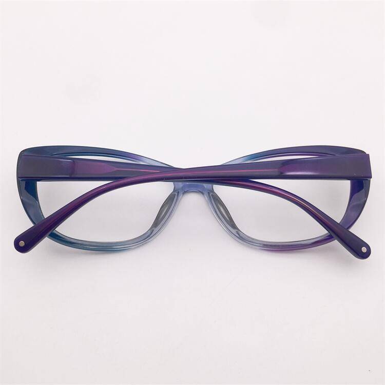 Treasure Orphan Original Single Blue Poly -colored Board Butterfly Frame Literature and Artistic Personalized Spring Mirror Leg Glasses Shelf Girl