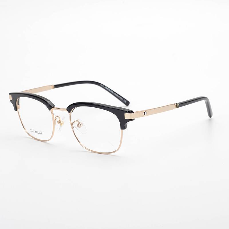 Original simple titanium glasses rack mb686 imported board business casual men's and women's flat vision myopia framework