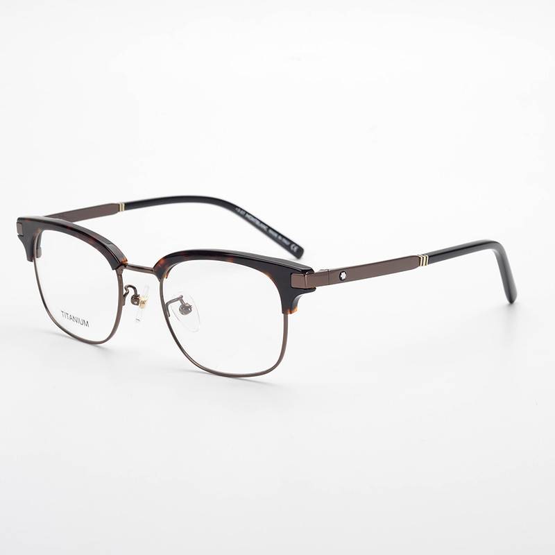 Original simple titanium glasses rack mb686 imported board business casual men's and women's flat vision myopia framework