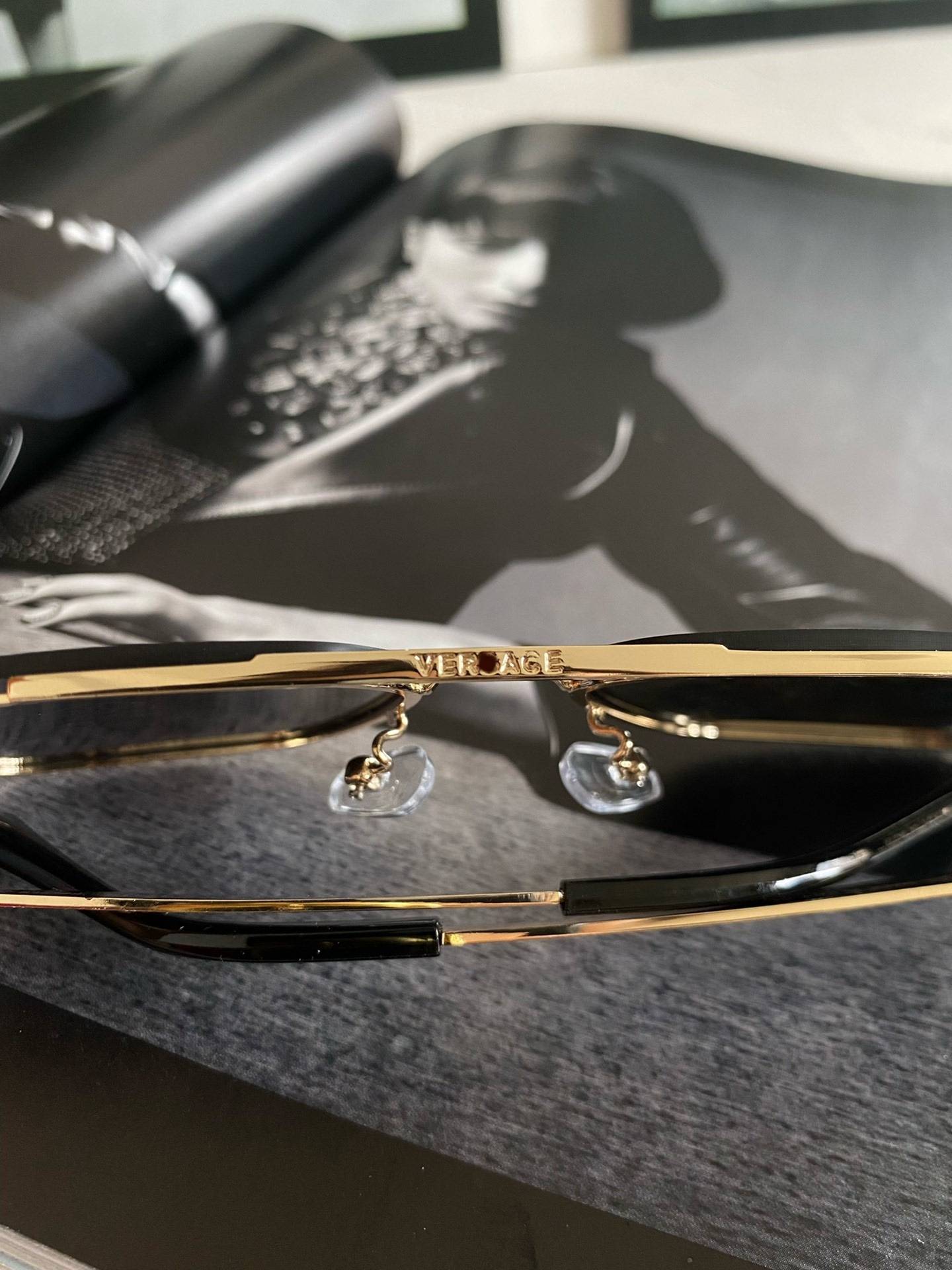 Special offer!Fan Jiamei printed silver reflective square box sunglasses sunglasses (lens material: