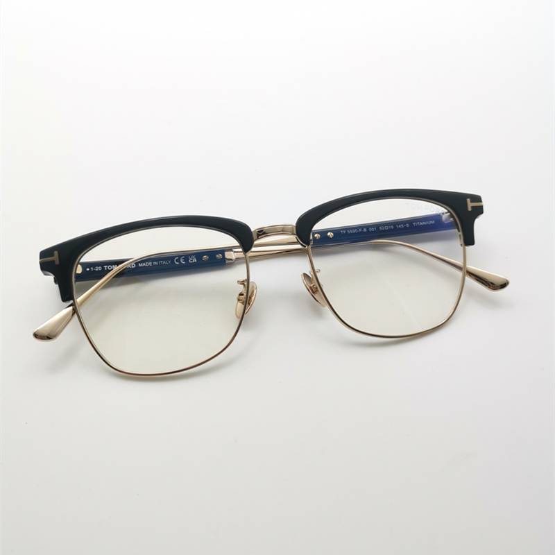 Tomford Tomford Men and Women's Myopia Glasses Frame Titanium Sheet Business Casual Glasses Frame TF5590-