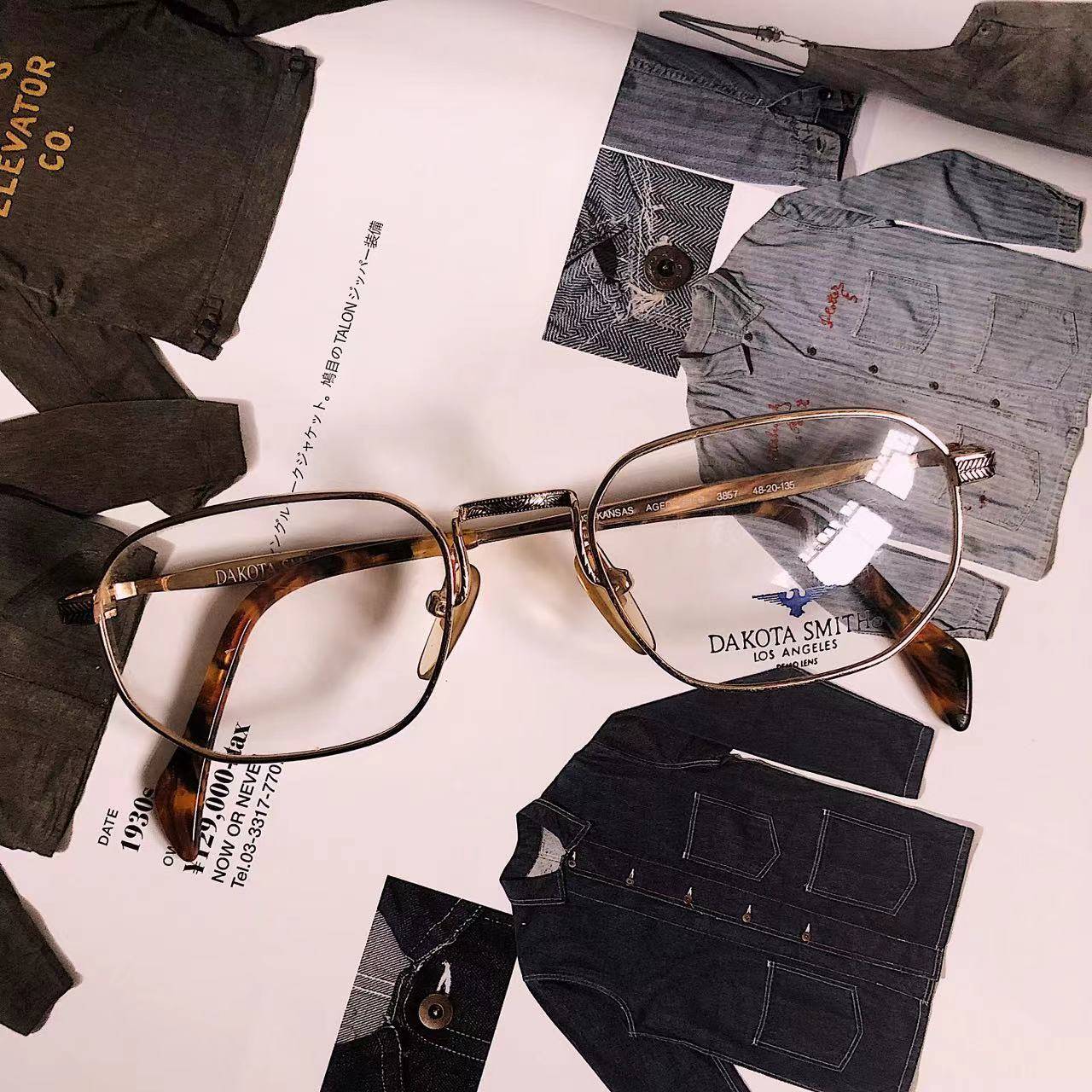 Early retro American Hasegawa CITYBOY Metal Frame frame glasses IASPYJ757