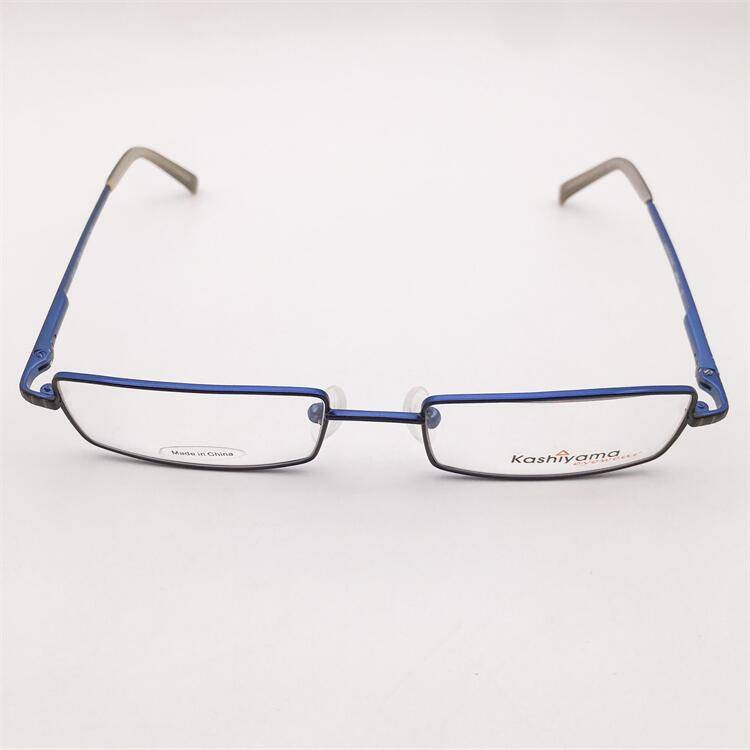Original single Japanese order black and blue titanium full frame spring mirror leg literary temperament business glasses frame