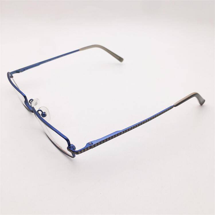 Original single Japanese order black and blue titanium full frame spring mirror leg literary temperament business glasses frame