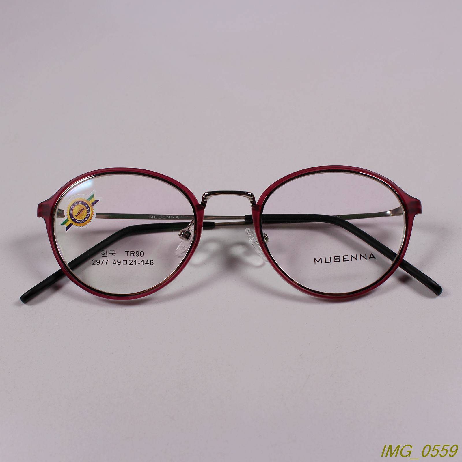 New cargo metal+TR90 fashion retro myopia glasses frame optical glasses rack 5 color 2977