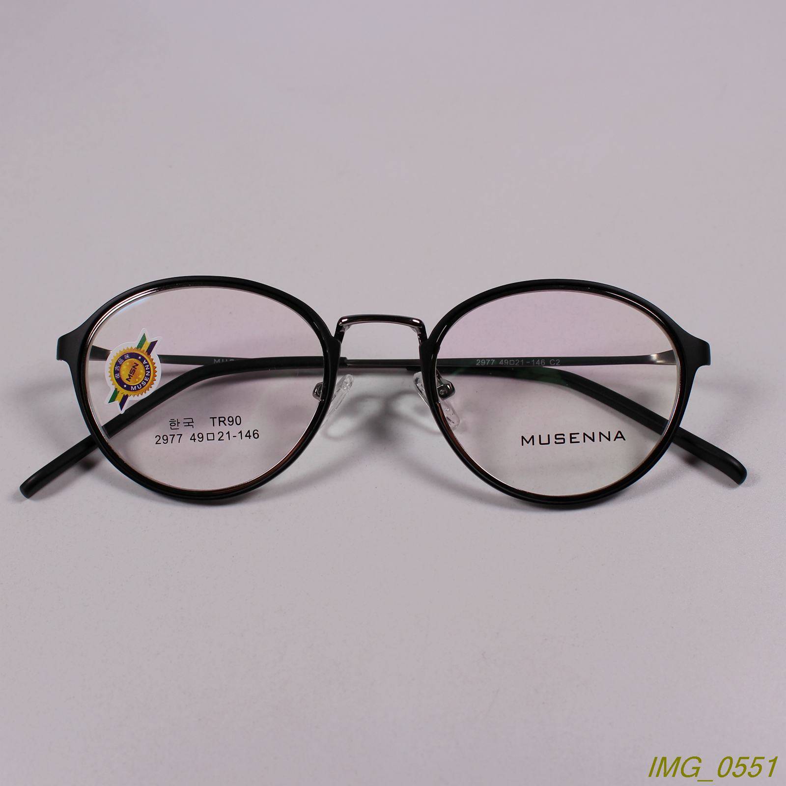 New cargo metal+TR90 fashion retro myopia glasses frame optical glasses rack 5 color 2977