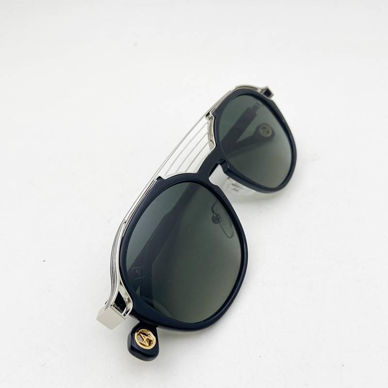 Original single men's polarized double beam sunglasses fashion personality sunglasses anti -ultraviolet driving eyes shading mirror