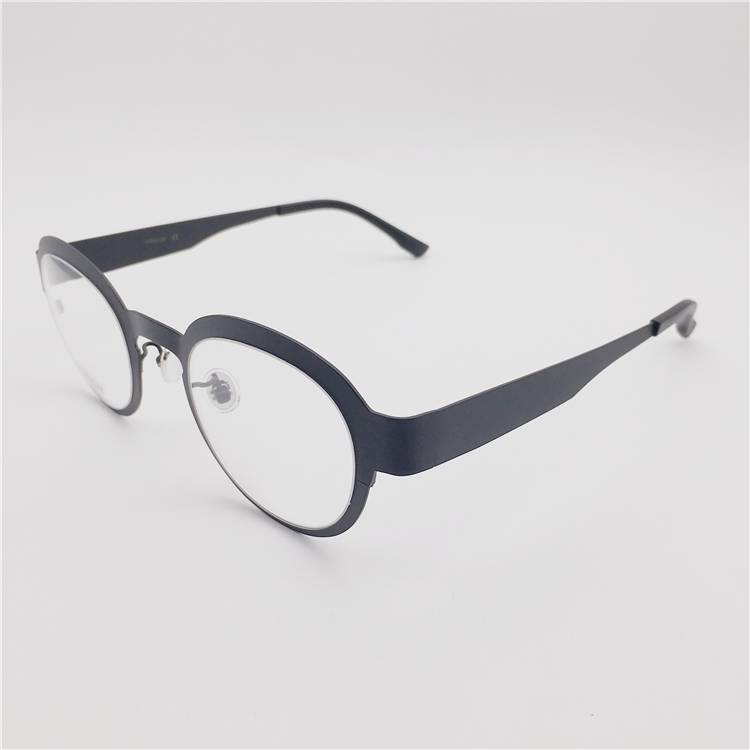Super Personal Exit Tail Single Single Japanese Order Ultra Light Pure Titanium Literature Retro Big Boxing Face Small Glasses Hedles Men and Women