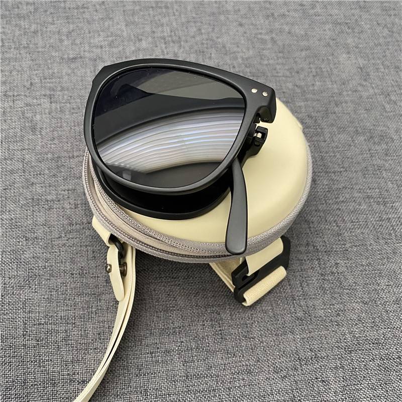 Story to pick up the leak!The box can be folded!Men and women polarized UV glasses under the same model sunglasses sunglasses