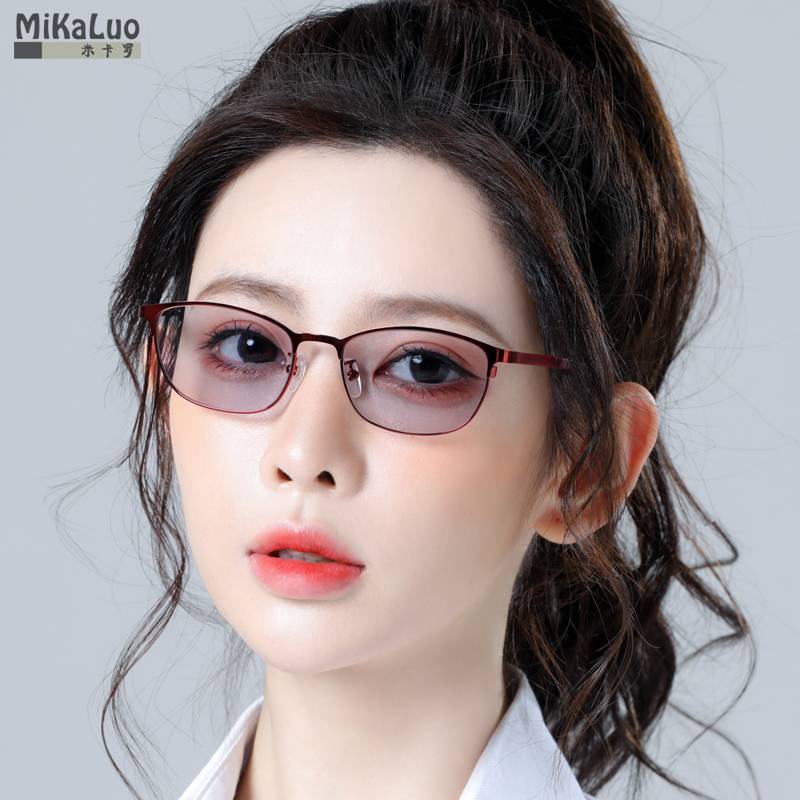 Women's flat light color soft cover light -proof blue light radiation ultraviolet light light shield computer mobile phone watch glasses
