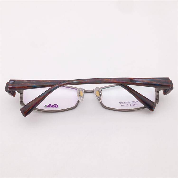 Treasured orphan original single -gun color ultra -light pure titanium full -frame all -frame mirror legged literary temperament glasses rack