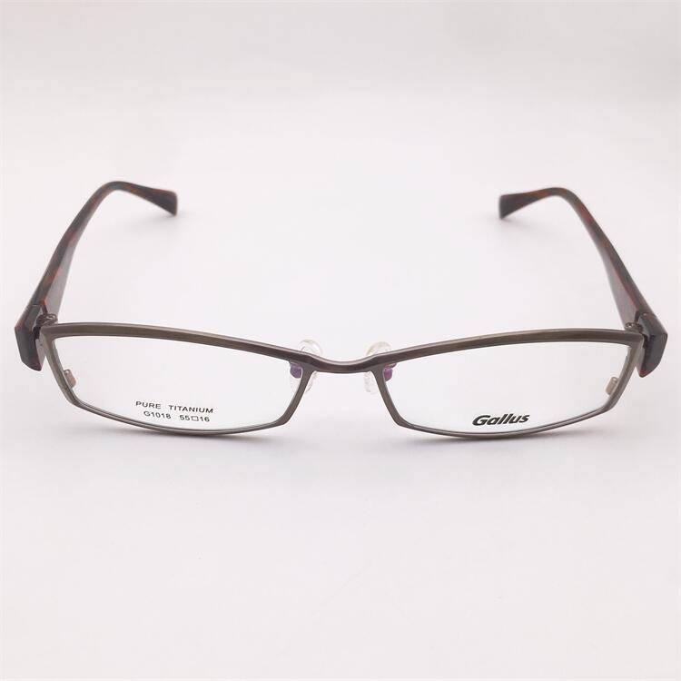 Treasured orphan original single -gun color ultra -light pure titanium full -frame all -frame mirror legged literary temperament glasses rack