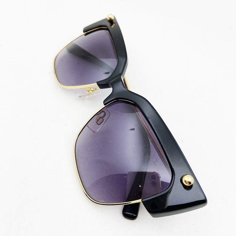 Export order men's half -frame UV -proof UV -proof sunglasses Fashion personality trendy shading mirror outdoor travel shading