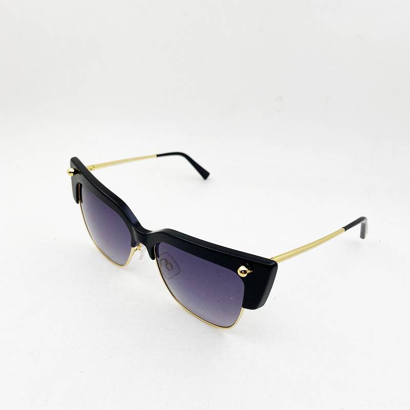 Export order men's half -frame UV -proof UV -proof sunglasses Fashion personality trendy shading mirror outdoor travel shading