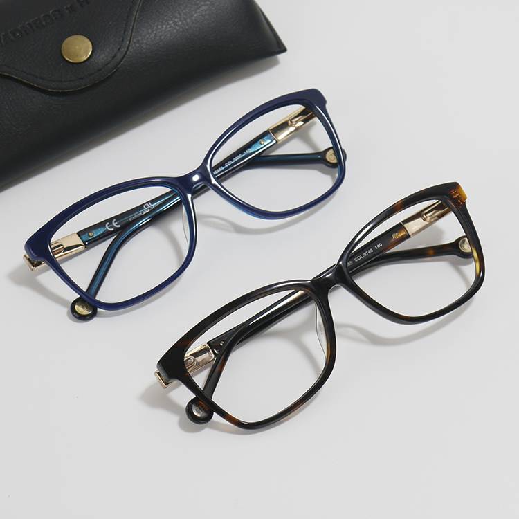 The original version of the retro big frame glasses shelf female men's myopia imported board comes with flat light lens