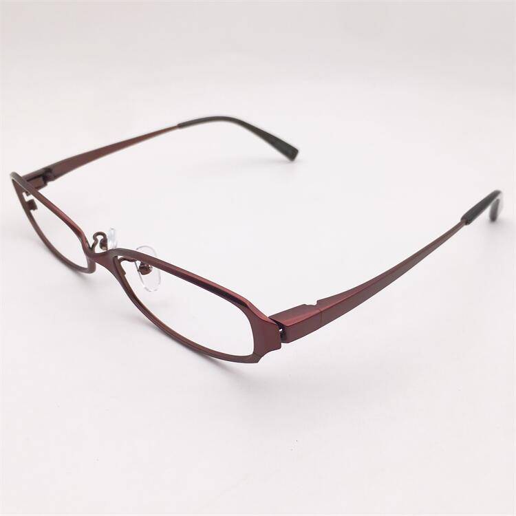 Treasured orphan original single coffee color ultra -light pure titanium full box small round frame literary temperament personality glasses shelf female