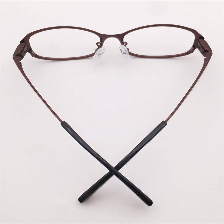 Treasured orphan original single coffee color ultra -light pure titanium full box small round frame literary temperament personality glasses shelf female
