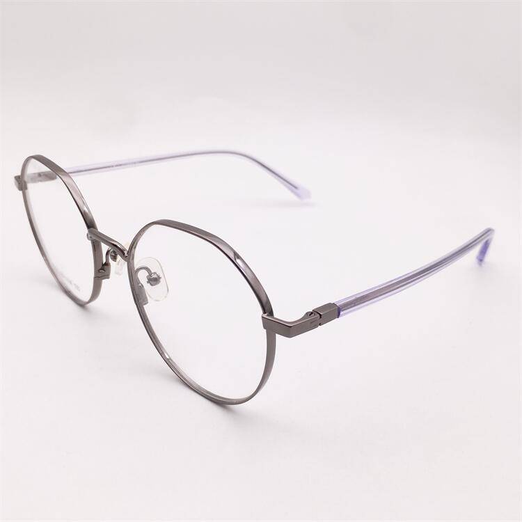 Treasured orphan original single -gun color titanium full -frame large round -frame plate mirror lens literary temperament glasses frame men and women