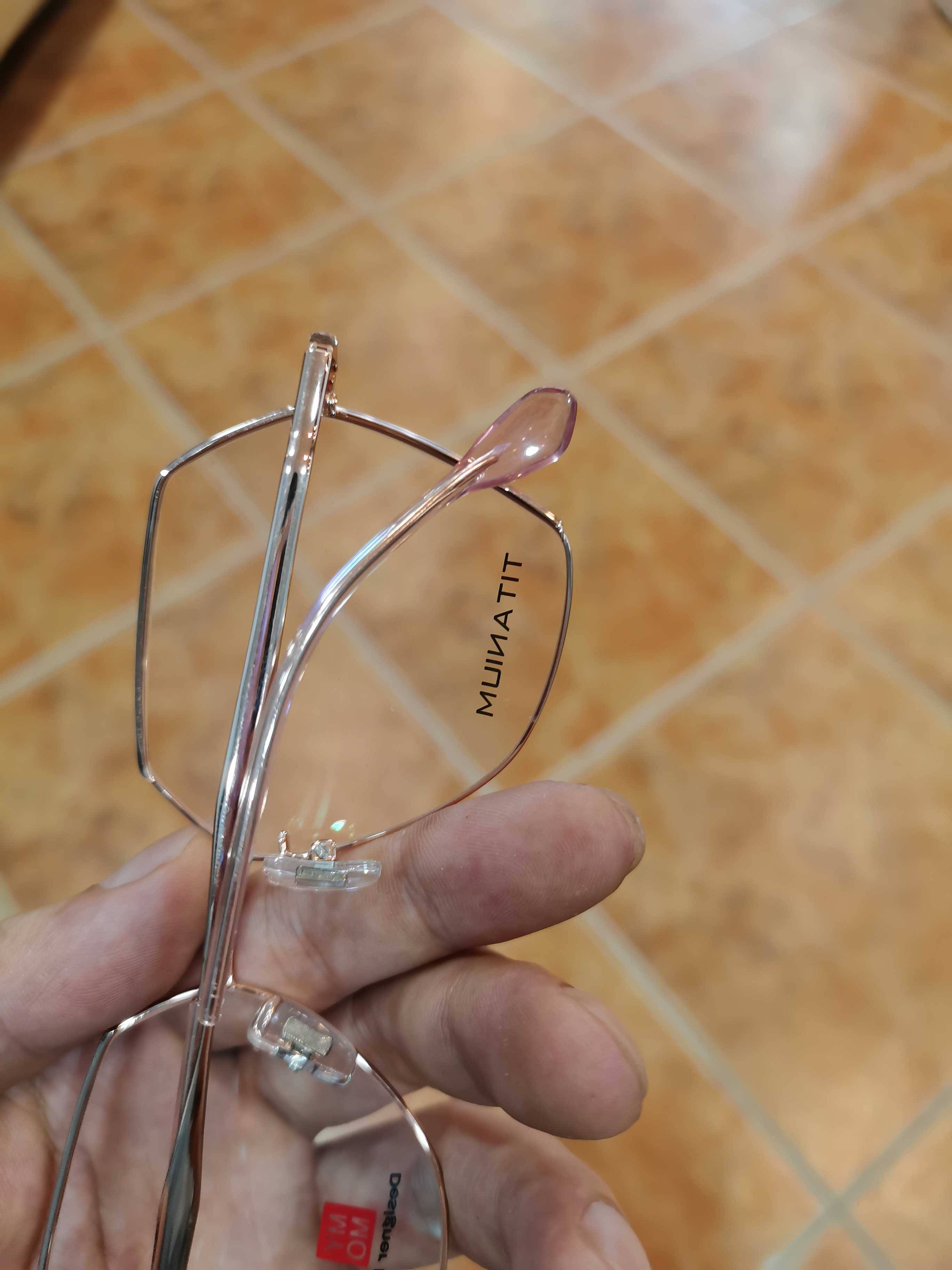Korean designer brand MyMo pure titanium polygonal mirror frame M-1887 orphan