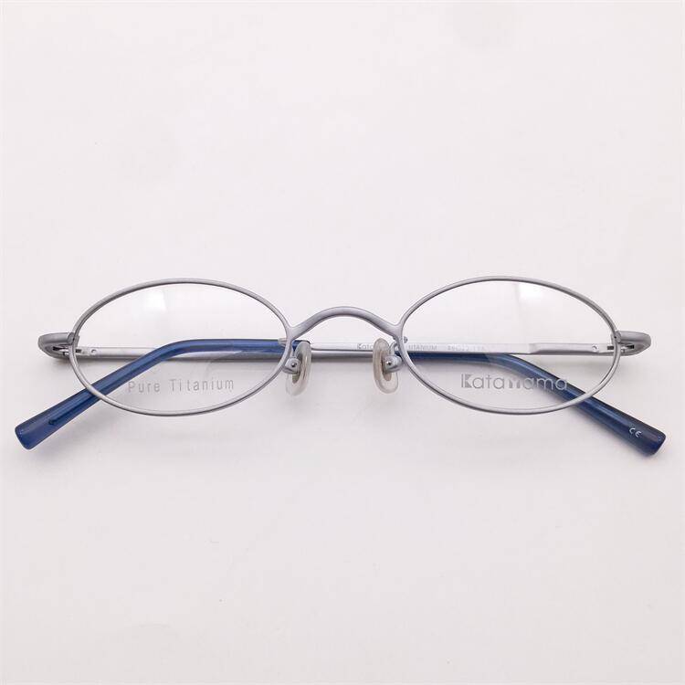 Treasure Orphan Original Single Super Light Red Coffee Silver Pure Titanium Full Box Small Circle Frame Culture Spring Mirror Legs Glasses Men and Women