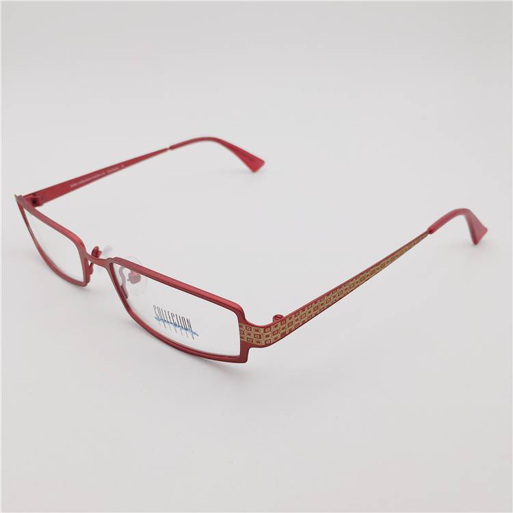 Original single titanium red purple carved decorative frame full -frame all -box myopia literary versatile glasses shelf female