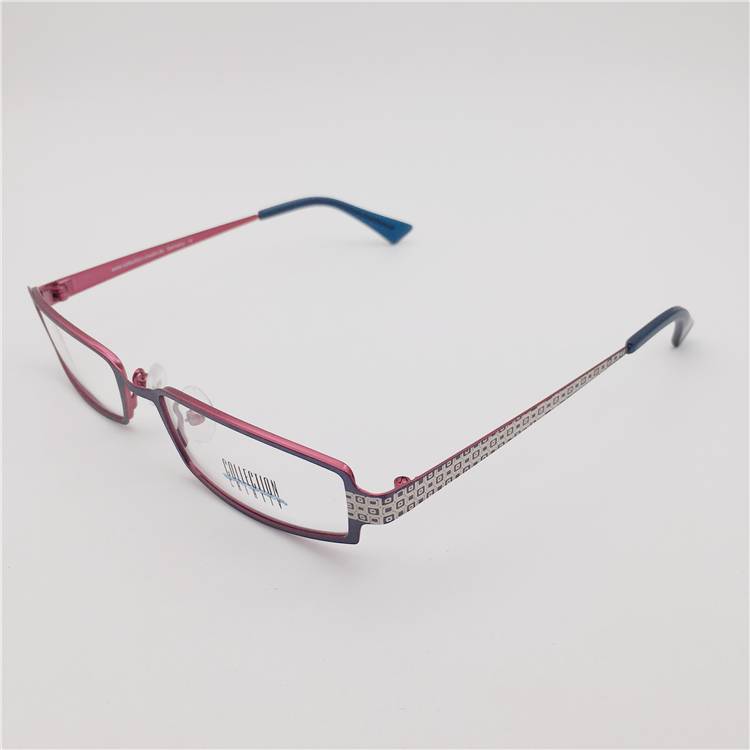 Original single titanium red purple carved decorative frame full -frame all -box myopia literary versatile glasses shelf female
